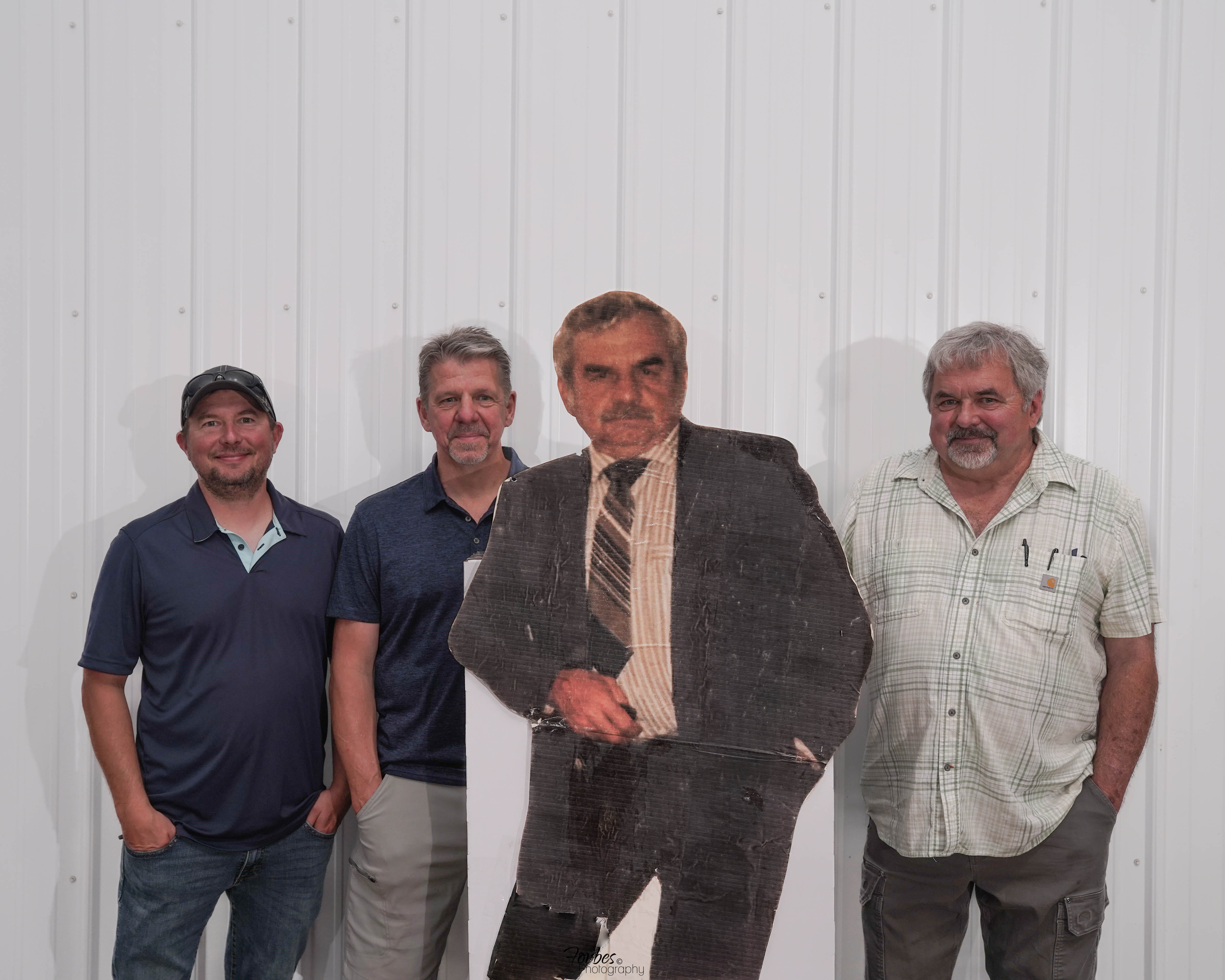 Bryan Fischer, Greg Iott, Ralph Iott, and Dennis Iott of Iott Seed Farms